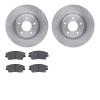 6302-03093 Brake Rotors with 3000-Series Ceramic Brake Pads Kit, Fits Select Kia/Hyundai/Genesis, Position: Front - image 1