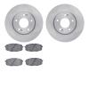 6302-03102 Brake Rotors with 3000-Series Ceramic Brake Pads Kit, Fits Select Kia/Hyundai/Genesis, Position: Front - image 1
