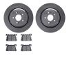 6302-10002 Brake Rotors with 3000-Series Ceramic Brake Pads Kit, 2017-2020 Kia/Hyundai/Genesis, Position: Rear - image 1