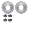 6302-11003 Brake Rotors with 3000-Series Ceramic Brake Pads Kit, 1974-2016 Land Rover, Position: Rear - image 1