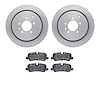 6302-11015 Brake Rotors with 3000-Series Ceramic Brake Pads Kit, 2005-2016 Land Rover, Position: Rear - image 1