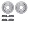 6302-11016 Brake Rotors with 3000-Series Ceramic Brake Pads Kit, 2005-2007 Land Rover, Position: Rear - image 1