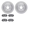 6302-11019 Brake Rotors with 3000-Series Ceramic Brake Pads Kit, 2013-2015 Land Rover, Position: Rear - image 1