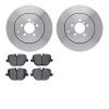 6302-11023 Brake Rotors with 3000-Series Ceramic Brake Pads Kit, 2010-2012 Land Rover, Position: Rear - image 1