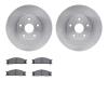 6302-13010 Brake Rotors with 3000-Series Ceramic Brake Pads Kit, 1992-1997 Subaru, Position: Front - image 1