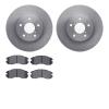 6302-13012 Brake Rotors with 3000-Series Ceramic Brake Pads Kit, 1990-1996 Subaru, Position: Front - image 1
