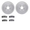 6302-13014 Brake Rotors with 3000-Series Ceramic Brake Pads Kit, 1990-1999 Subaru, Position: Rear - image 1