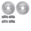 6302-13019 Brake Rotors with 3000-Series Ceramic Brake Pads Kit, 1990-1996 Subaru, Position: Front - image 1
