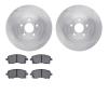 6302-13021 Brake Rotors with 3000-Series Ceramic Brake Pads Kit, 2001-2003 Subaru, Position: Front - image 1