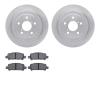 6302-13023 Brake Rotors with 3000-Series Ceramic Brake Pads Kit, 1998-2003 Subaru, Position: Rear - image 1