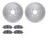 6302-13025 Brake Rotors with 3000-Series Ceramic Brake Pads Kit, 2000-2006 Subaru, Position: Rear - image 1