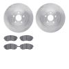 6302-13028 Brake Rotors with 3000-Series Ceramic Brake Pads Kit, 2002-2008 GM, Position: Front - image 1