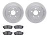 6302-13036 Brake Rotors with 3000-Series Ceramic Brake Pads Kit, 2003-2008 GM, Position: Rear - image 1