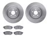 6302-13037 Brake Rotors with 3000-Series Ceramic Brake Pads Kit, 2005-2018 Subaru, Position: Front - image 1