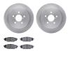 6302-13040 Brake Rotors with 3000-Series Ceramic Brake Pads Kit, 2005-2009 Subaru, Position: Rear - image 1