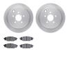 6302-13041 Brake Rotors with 3000-Series Ceramic Brake Pads Kit, 2008-2015 Subaru, Position: Rear - image 1