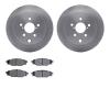 6302-13043 Brake Rotors with 3000-Series Ceramic Brake Pads Kit, Fits Select Subaru, Position: Rear - image 1