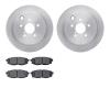 6302-13045 Brake Rotors with 3000-Series Ceramic Brake Pads Kit, 2014-2018 Subaru, Position: Rear - image 1
