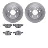 6302-13052 Brake Rotors with 3000-Series Ceramic Brake Pads Kit, Fits Select Subaru, Position: Rear - image 1