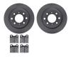 6302-16001 Brake Rotors with 3000-Series Ceramic Brake Pads Kit, 1964-1994 Alfa Romeo, Position: Rear - image 1