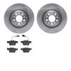 6302-16009 Brake Rotors with 3000-Series Ceramic Brake Pads Kit, 2017-2021 Alfa Romeo, Position: Rear - image 1