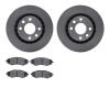 6302-18003 Brake Rotors with 3000-Series Ceramic Brake Pads Kit, 1999-2002 GM, Position: Front - image 1