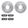 6302-21001 Brake Rotors with 3000-Series Ceramic Brake Pads Kit, 2006-2006 Kia/Hyundai/Genesis, Position: Rear - image 1