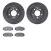 6302-21010 Brake Rotors with 3000-Series Ceramic Brake Pads Kit, 2004-2005 Kia/Hyundai/Genesis, Position: Front - image 1