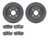 6302-21012 Brake Rotors with 3000-Series Ceramic Brake Pads Kit, 2001-2003 Kia/Hyundai/Genesis, Position: Front - image 1