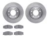 6302-21014 Brake Rotors with 3000-Series Ceramic Brake Pads Kit, 2002-2002 Kia/Hyundai/Genesis, Position: Front - image 1