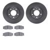 6302-21015 Brake Rotors with 3000-Series Ceramic Brake Pads Kit, 2003-2003 Kia/Hyundai/Genesis, Position: Front - image 1