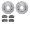 6302-21016 Brake Rotors with 3000-Series Ceramic Brake Pads Kit, 2010-2011 Kia/Hyundai/Genesis, Position: Front - image 1