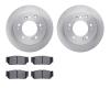 6302-21019 Brake Rotors with 3000-Series Ceramic Brake Pads Kit, 2003-2006 Kia/Hyundai/Genesis, Position: Rear - image 1
