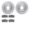6302-21026 Brake Rotors with 3000-Series Ceramic Brake Pads Kit, 2007-2010 Kia/Hyundai/Genesis, Position: Front - image 1