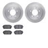 6302-21027 Brake Rotors with 3000-Series Ceramic Brake Pads Kit, 2007-2012 Kia/Hyundai/Genesis, Position: Rear - image 1