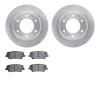 6302-21040 Brake Rotors with 3000-Series Ceramic Brake Pads Kit, 2007-2014 Kia/Hyundai/Genesis, Position: Rear - image 1