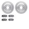 6302-21041 Brake Rotors with 3000-Series Ceramic Brake Pads Kit, 2009-2010 Kia/Hyundai/Genesis, Position: Rear - image 1