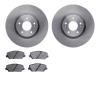 6302-21044 Brake Rotors with 3000-Series Ceramic Brake Pads Kit, 2017-2020 Kia/Hyundai/Genesis, Position: Front - image 1