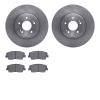 6302-21048 Brake Rotors with 3000-Series Ceramic Brake Pads Kit, Fits Select Kia/Hyundai/Genesis, Position: Front - image 1