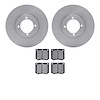 6302-22004 Brake Rotors with 3000-Series Ceramic Brake Pads Kit, 1976-1979 Lotus, Position: Front