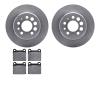 6302-27005 Brake Rotors with 3000-Series Ceramic Brake Pads Kit, 1974-1997 Volvo, Position: Rear - image 1