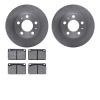6302-27007 Brake Rotors with 3000-Series Ceramic Brake Pads Kit, 1976-1993 Volvo, Position: Front - image 1