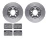 6302-27012 Brake Rotors with 3000-Series Ceramic Brake Pads Kit, 1976-1976 Volvo, Position: Front - image 1