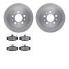 6302-27026 Brake Rotors with 3000-Series Ceramic Brake Pads Kit, 1988-1994 Volvo, Position: Rear - image 1