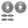6302-27041 Brake Rotors with 3000-Series Ceramic Brake Pads Kit, 1983-1990 Volvo, Position: Front - image 1