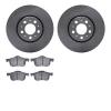 6302-27047 Brake Rotors with 3000-Series Ceramic Brake Pads Kit, 1999-2009 Volvo, Position: Front - image 1