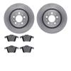 6302-27053 Brake Rotors with 3000-Series Ceramic Brake Pads Kit, 2003-2014 Volvo, Position: Rear - image 1