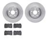 6302-27054 Brake Rotors with 3000-Series Ceramic Brake Pads Kit, 2004-2007 Volvo, Position: Front - image 1