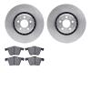6302-27055 Brake Rotors with 3000-Series Ceramic Brake Pads Kit, 2003-2009 Volvo, Position: Front - image 1