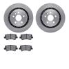 6302-27064 Brake Rotors with 3000-Series Ceramic Brake Pads Kit, 2008-2018 Volvo, Position: Rear - image 1